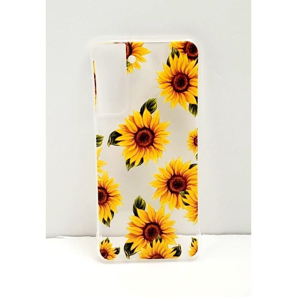Samsung Galaxy S21 Sunflowers Clear Phone Case